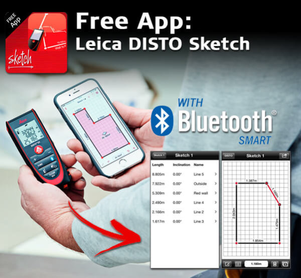 Leica DISTO D2 - free sketch app